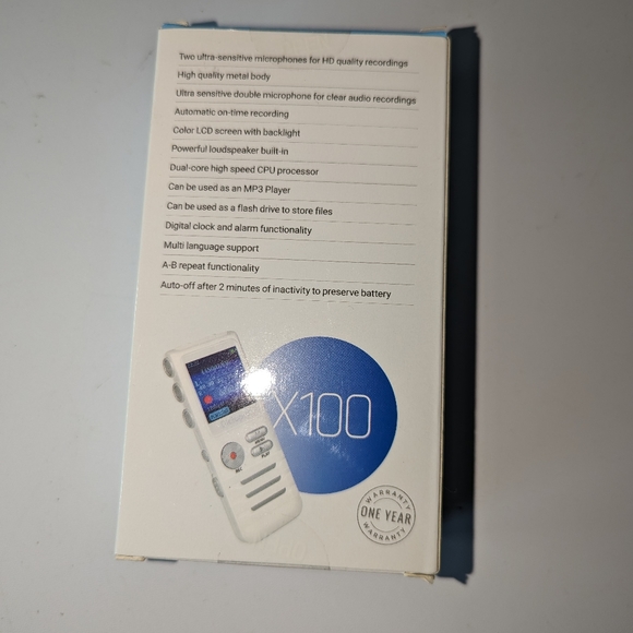 DICTOPRO Digital Voice Activated Recorder X100 Portable Mini Dictaphone 8GB - Picture 3 of 3